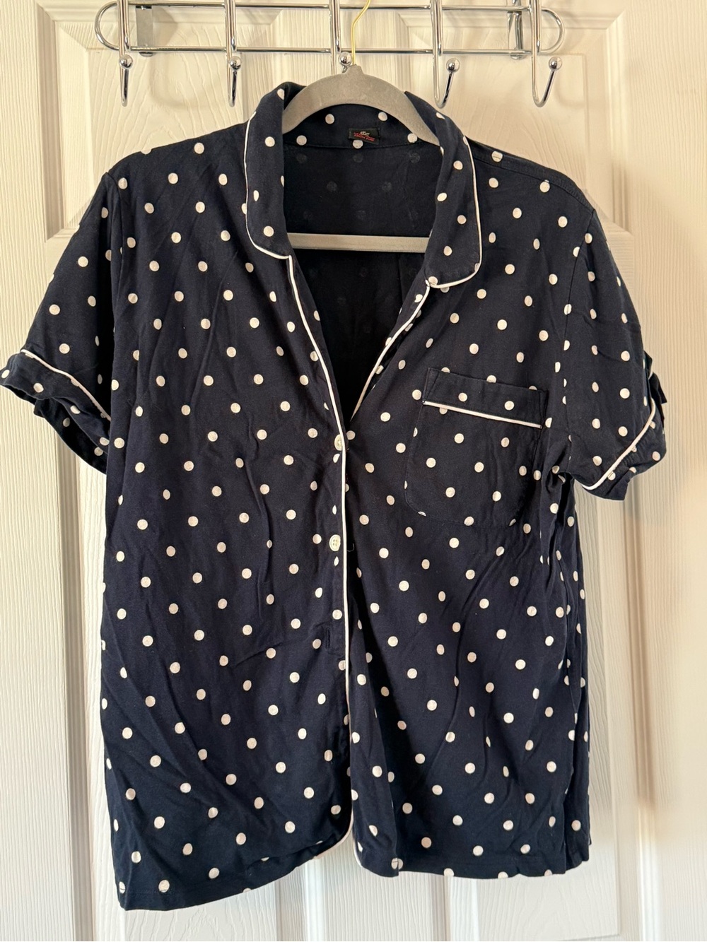 J. Crew Polka Dot Short-Sleeve Pajama Set